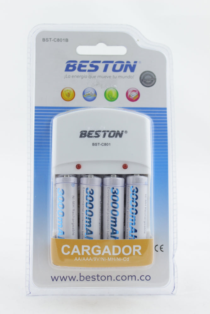 CARGADOR DE PILAS AA Y AAA INCLUYE 2 PILAS AA