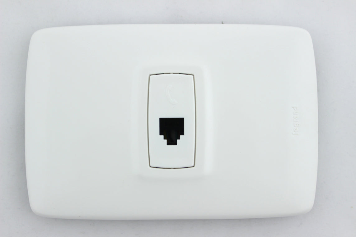 TOMA SENCILLO TELF RJ11 ARQUEA BLANCA