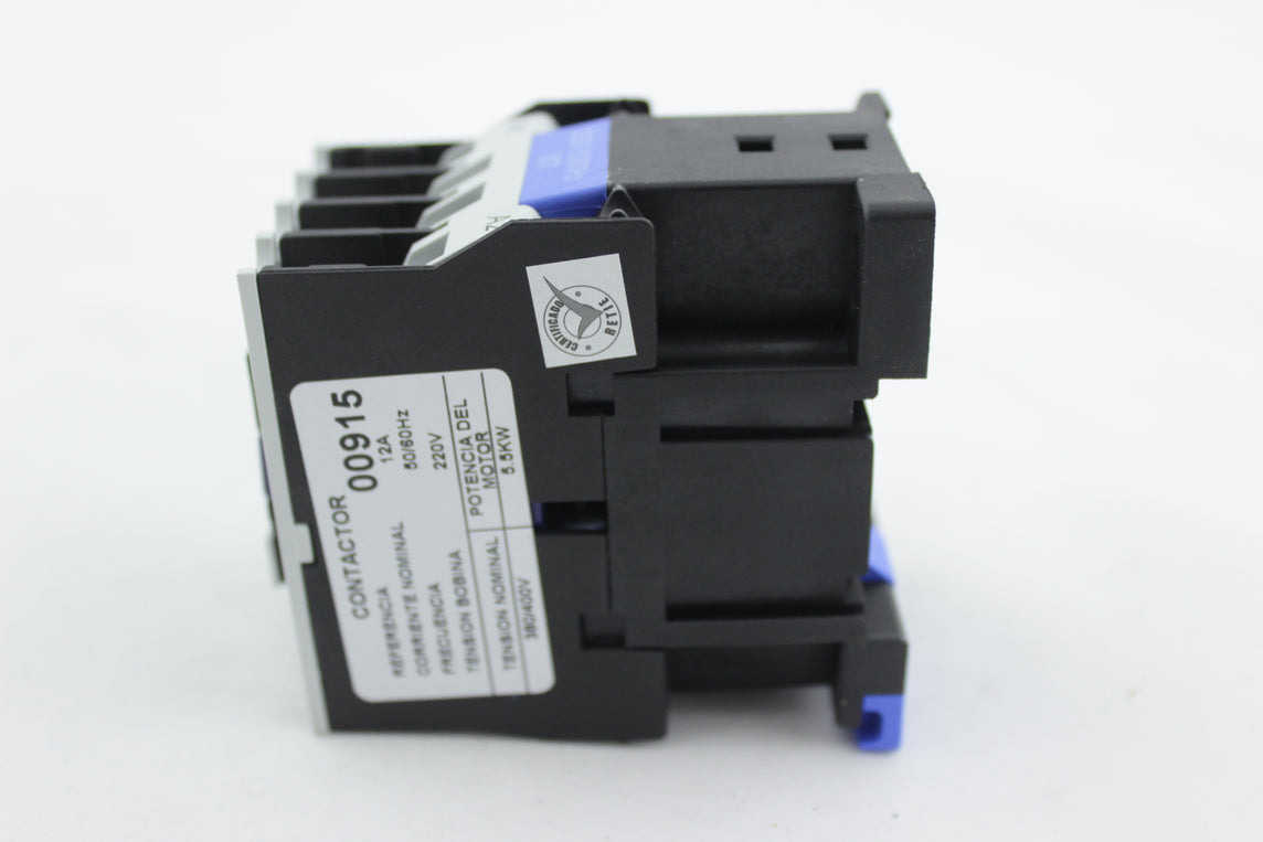 CONTACTOR 12A TRIPOLAR 220VAC