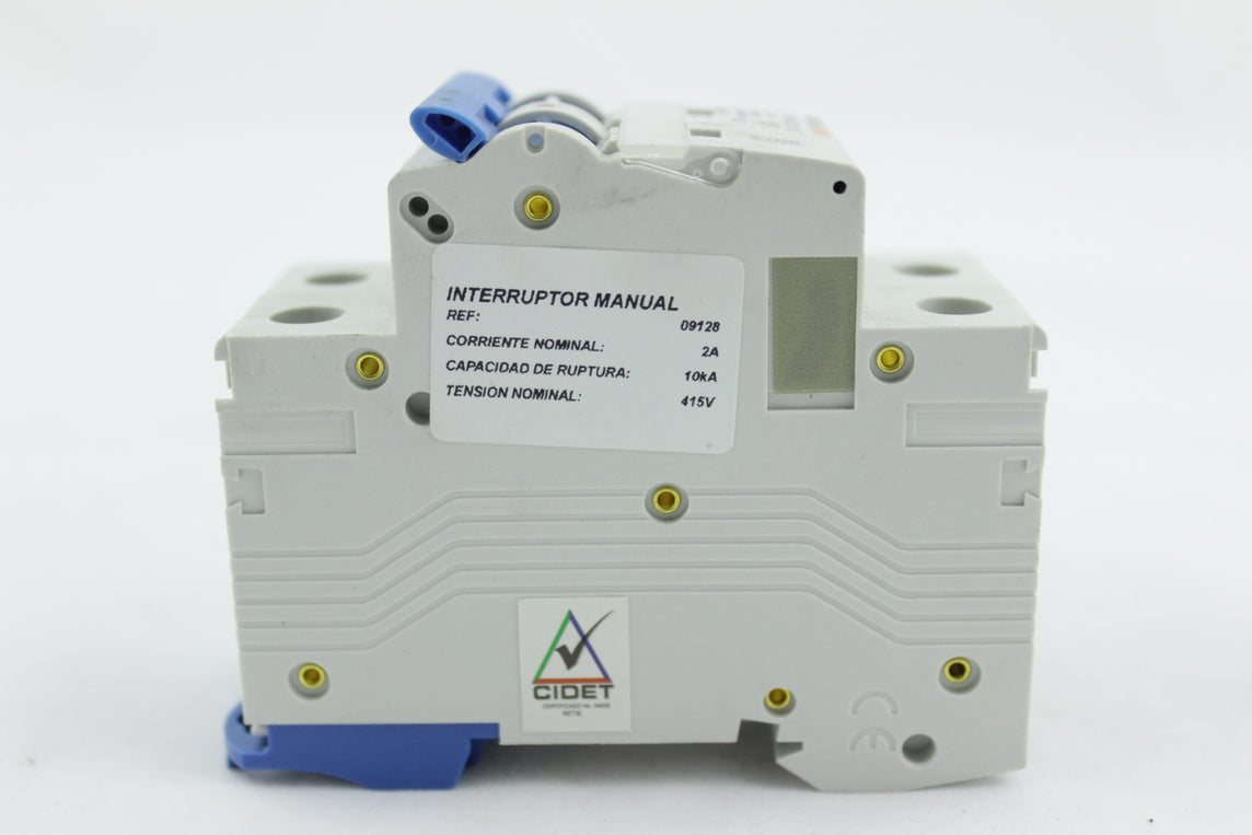 BREAKER TIPO RIEL EBC 2X2A 230/400V10KA C