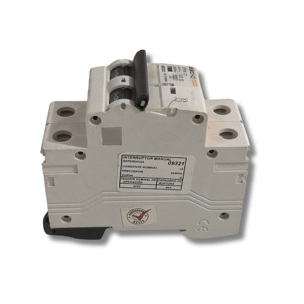 BREAKER TIPO RIEL EBC 2X14 400V 6KA C