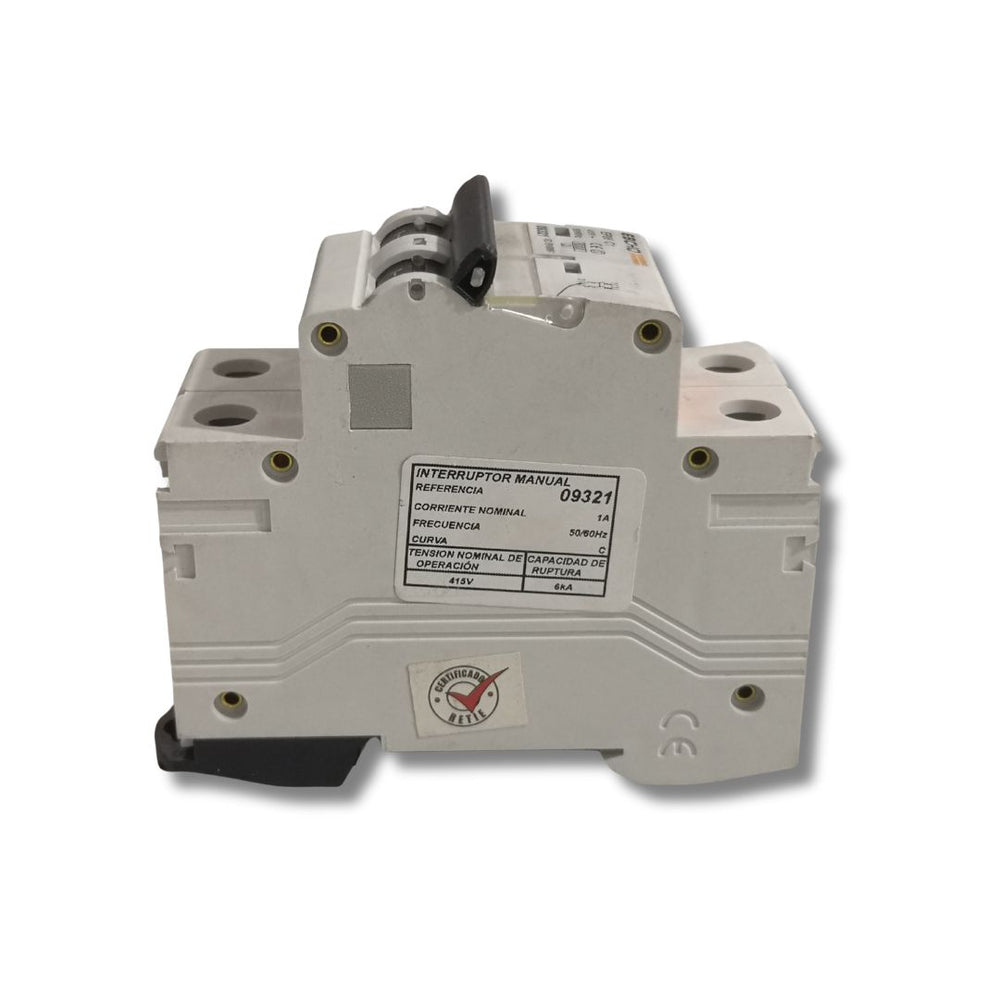 BREAKER TIPO RIEL EBC 2X14 400V 6KA C