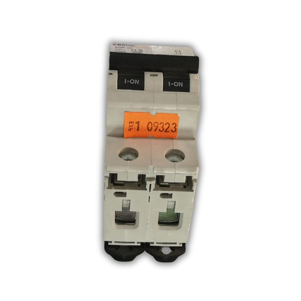 BREAKER TIPO RIEL EBC 2X2A 400V 6KA C