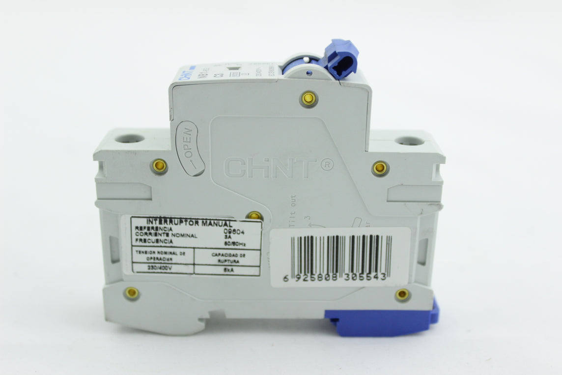 BREAKER TIPO RIEL CHINT 1X3A 230/400V 6KA