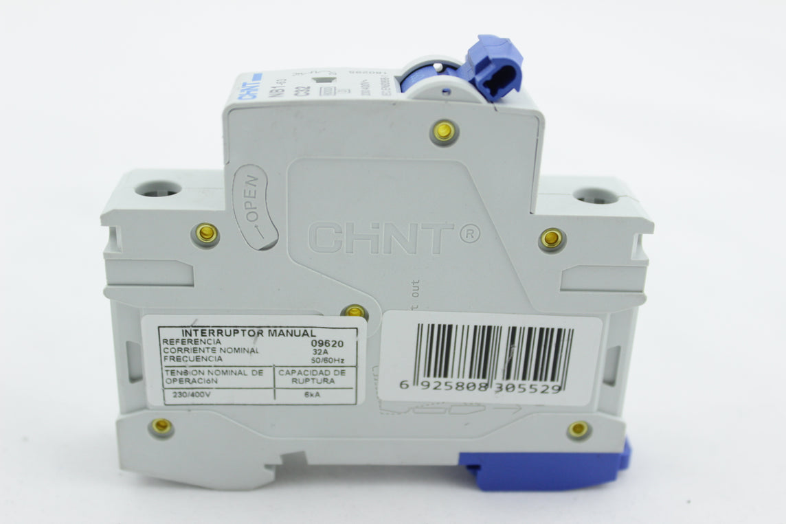 BREAKER TIPO RIEL CHINT 1X32A 230/400V 6KA