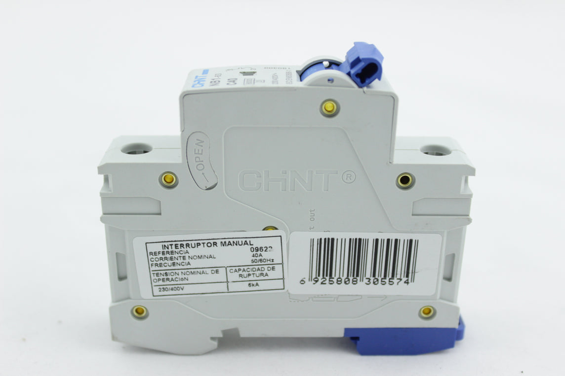 BREAKER TIPO RIEL CHINT 1X40A 230/400V 6KA