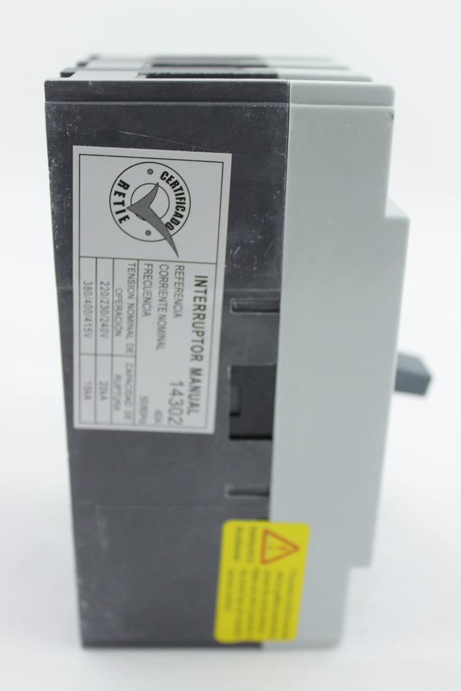 BREAKER INDUSTRIAL CHINT TORNILLO 3X40A 415V 15KA/415V