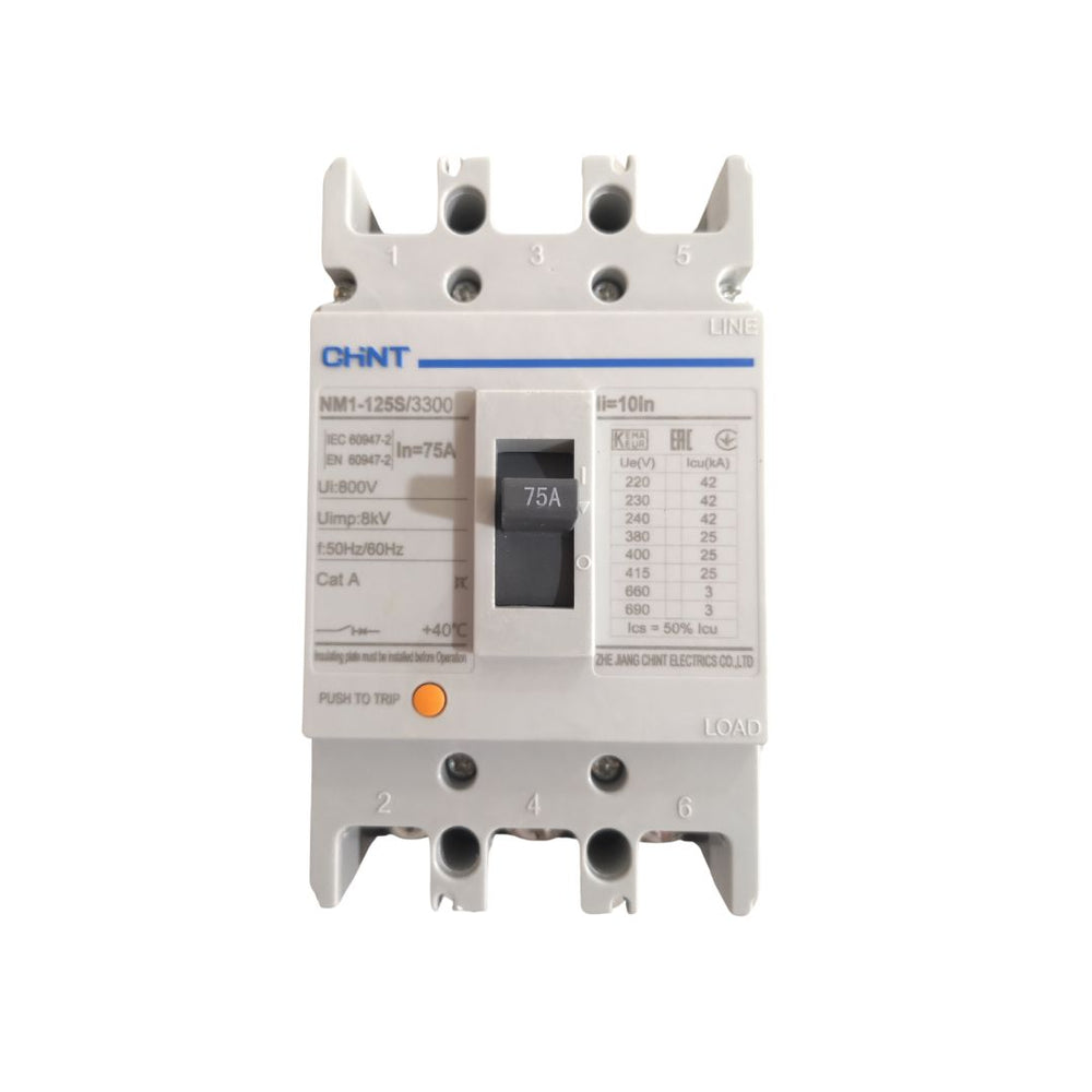 BREAKER INDUSTRIAL CHINT TORNILLO 3X70 690V 25KA/415V