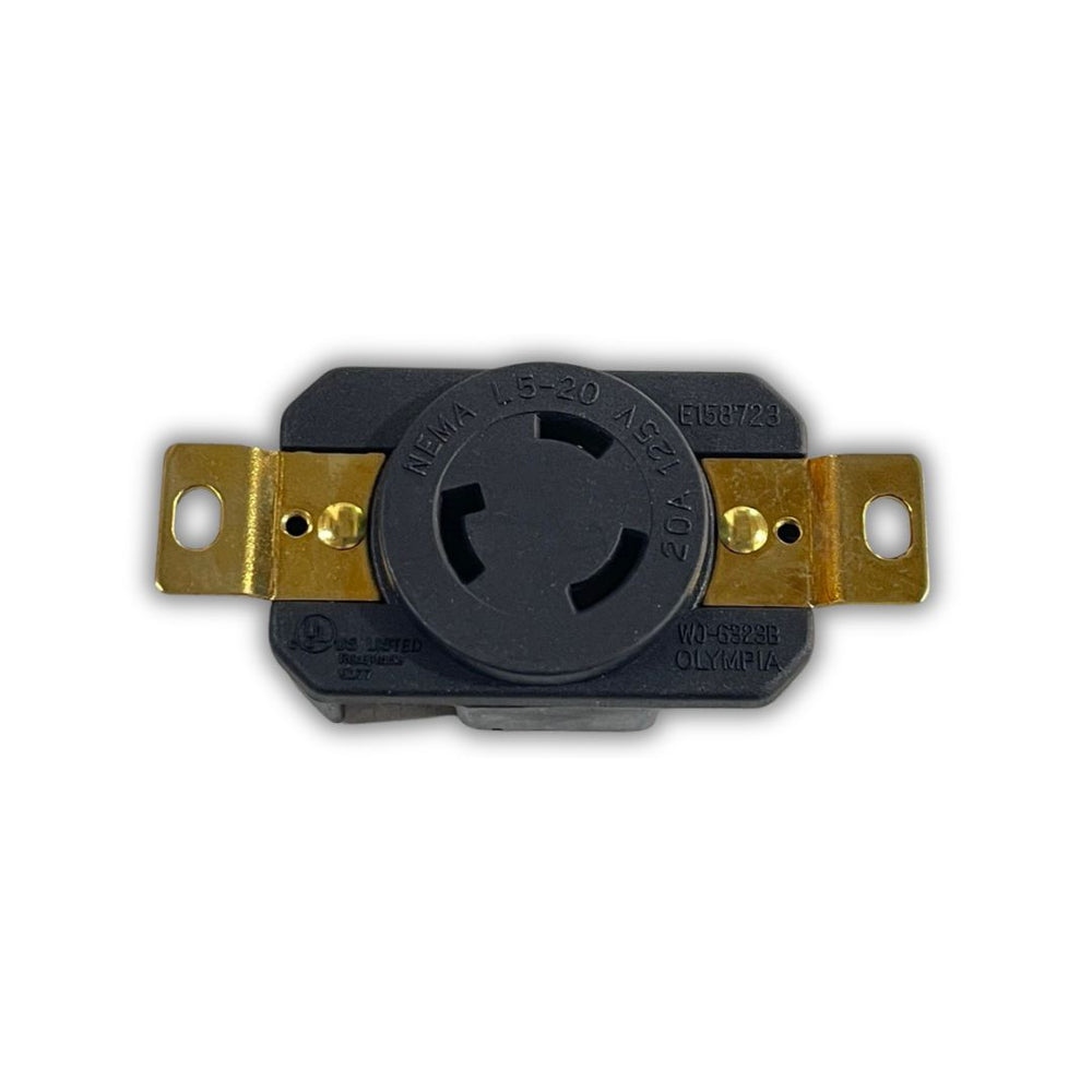 TOMA SEGURIDAD INCRUSTAR 20A/125VAC 2P+T NEMA L5-20