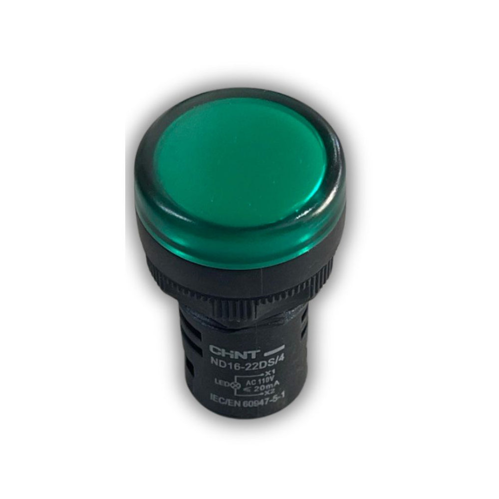 PILOTO LUZ VERDE 22MM 110V