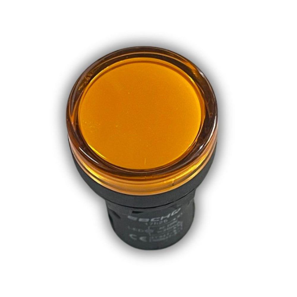 PILOTO LUZ AMARILLA 22MM PLASTICO