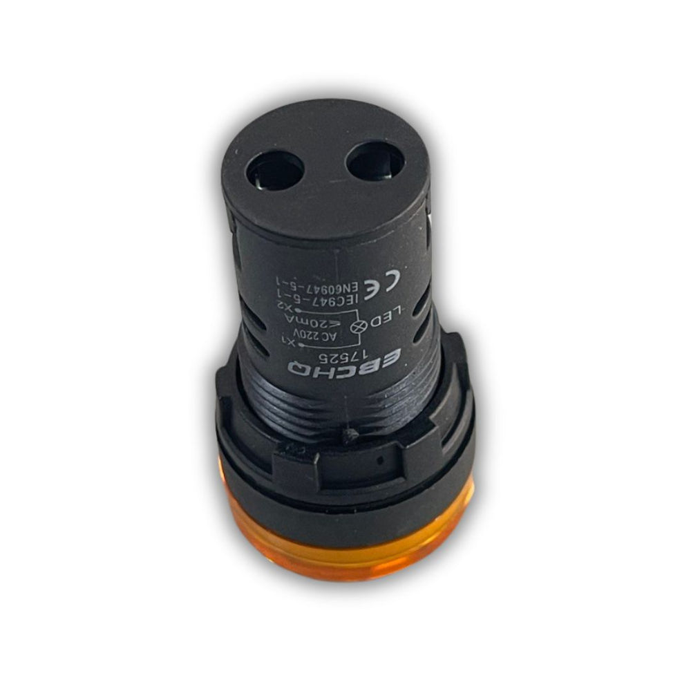 PILOTO LUZ AMARILLA 22MM PLASTICO