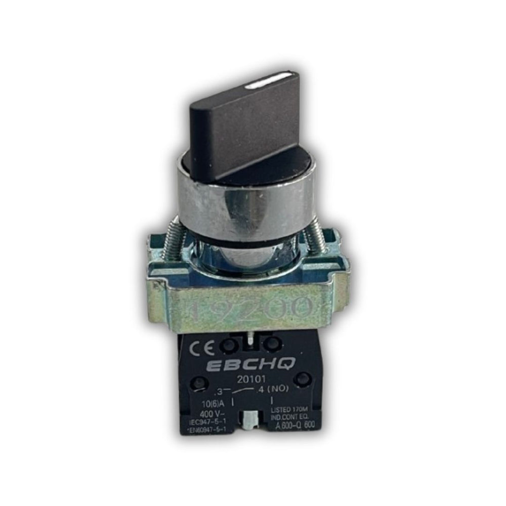 SELECTOR MULETILLA 2 POSICIONES 22MM BASE METALICA