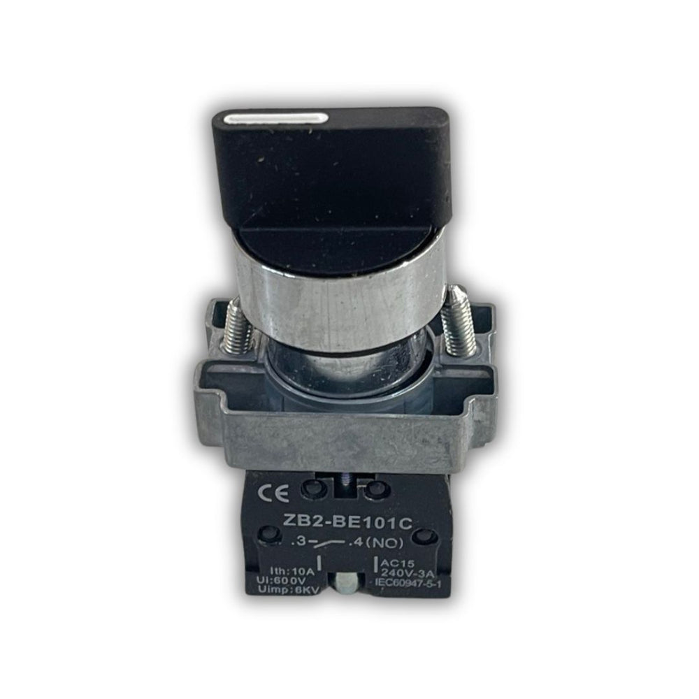 SELECTOR MULETILLA 3 POSICIONES 22MM BASE METALICA