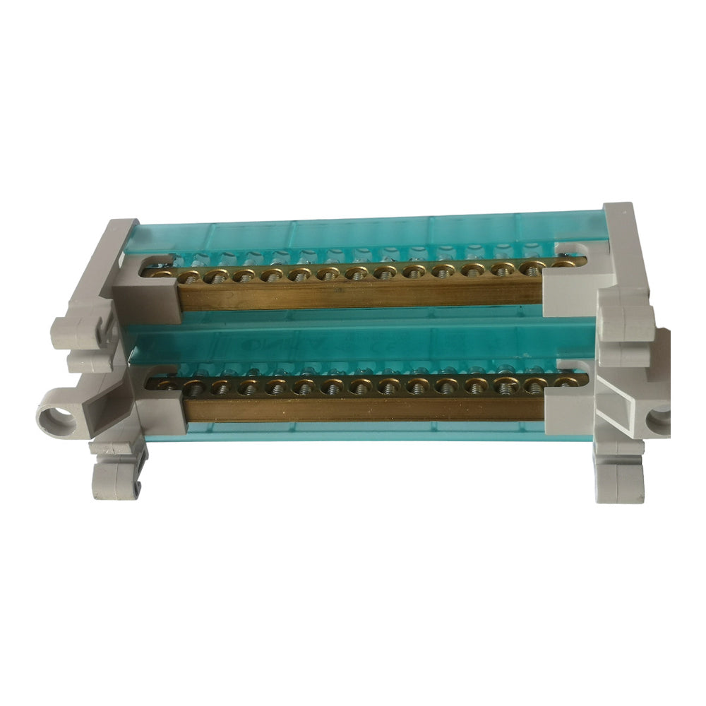 BLOQUE DISTRIBUCION BIPOLAR 2 BARRAS 15 DERIVACIONES