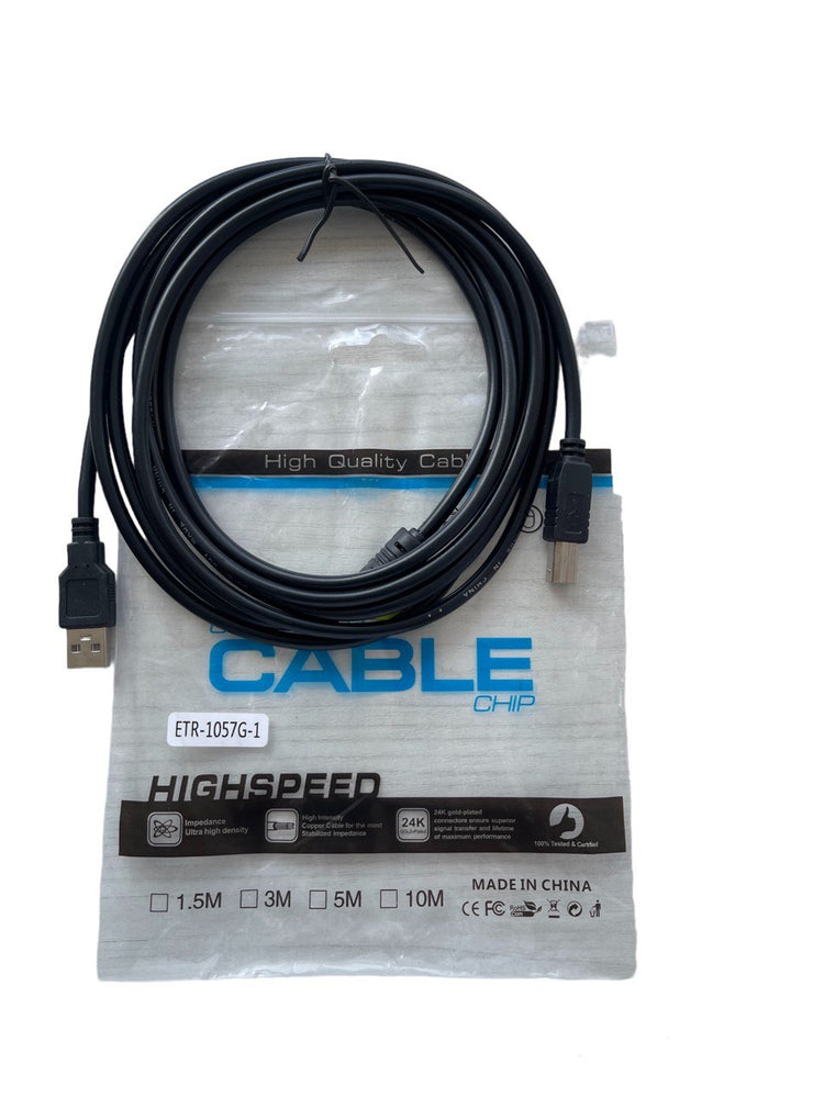 CABLE IMPRESORA 3 MTS NEGRO BLINDADO