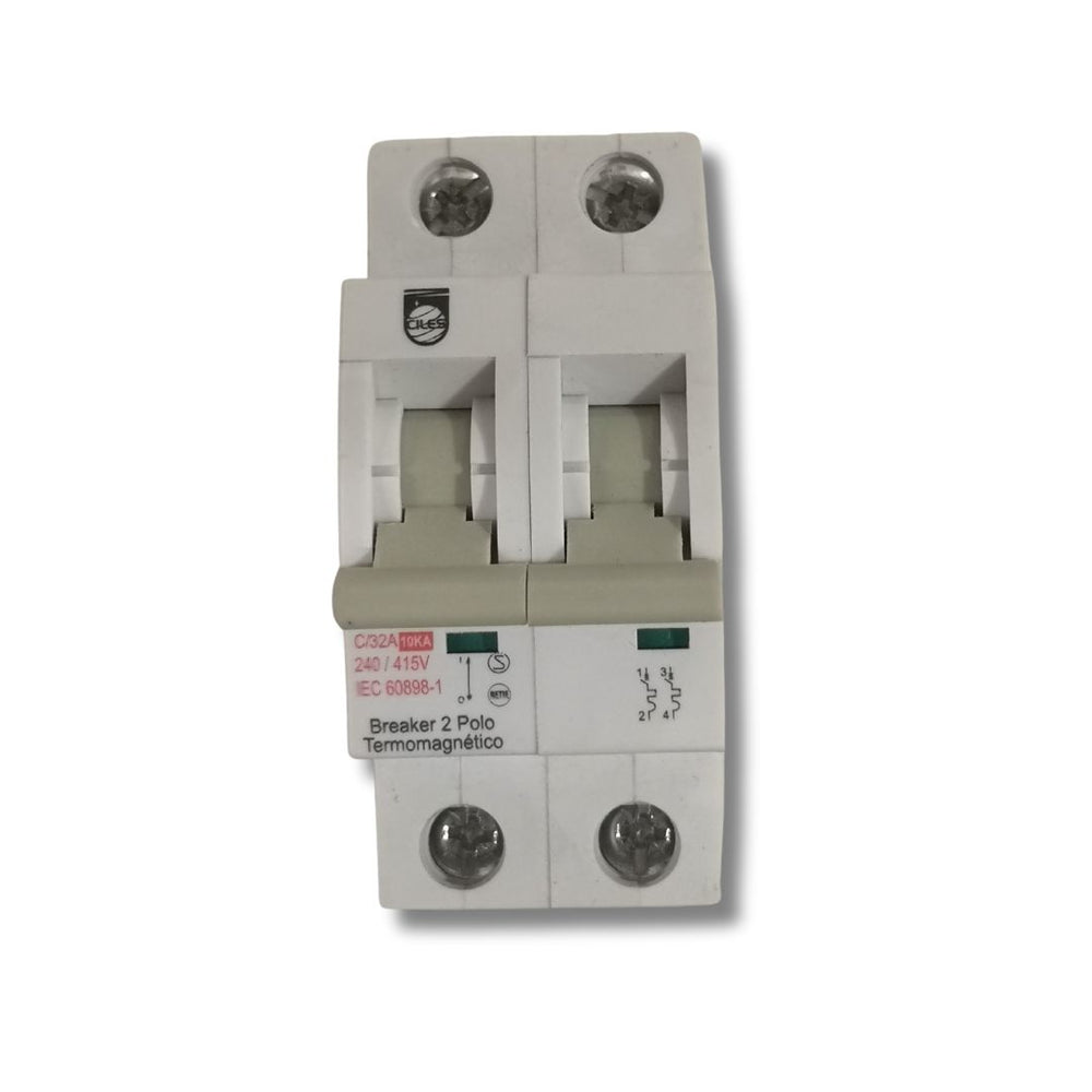 BREAKER TIPO RIEL CHINT 2X32A 230/400V 10KA