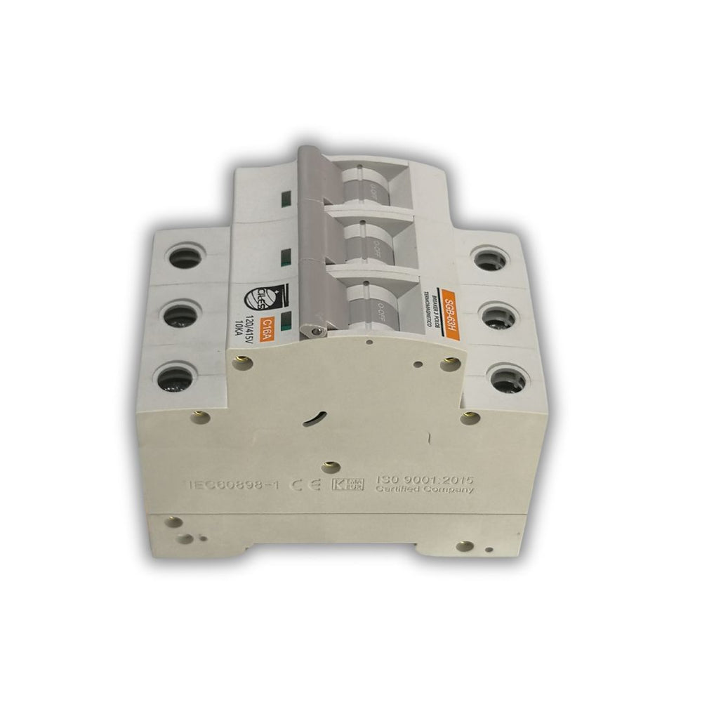 BREAKER TIPO RIEL CHINT 3X16A 230/400V 10KA