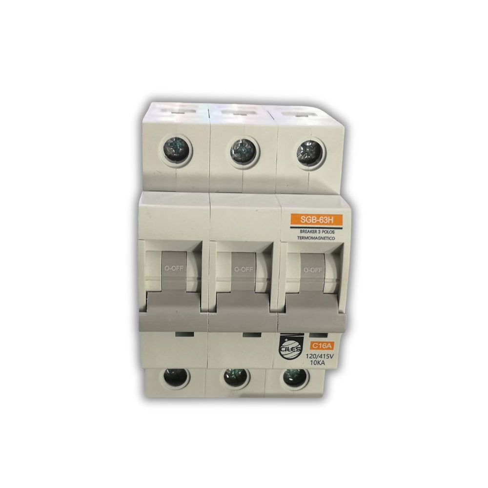 BREAKER TIPO RIEL CHINT 3X16A 230/400V 10KA