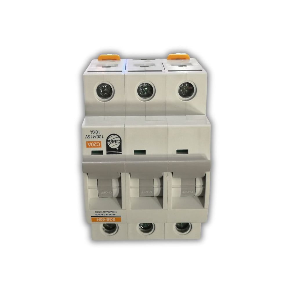 BREAKER TIPO RIEL CHINT 3X20A 230/400V 10KA