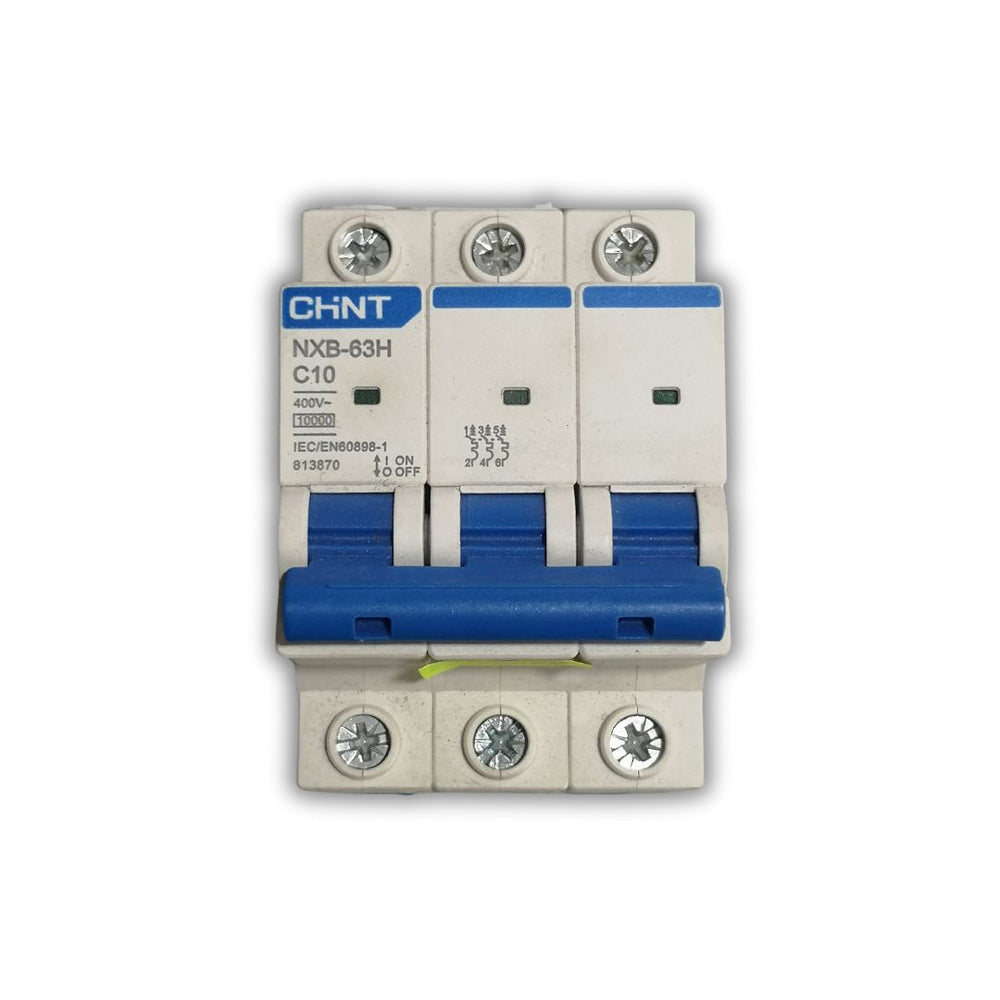 BREAKER TIPO RIEL CHINT 3X10A 230/400V 10KA