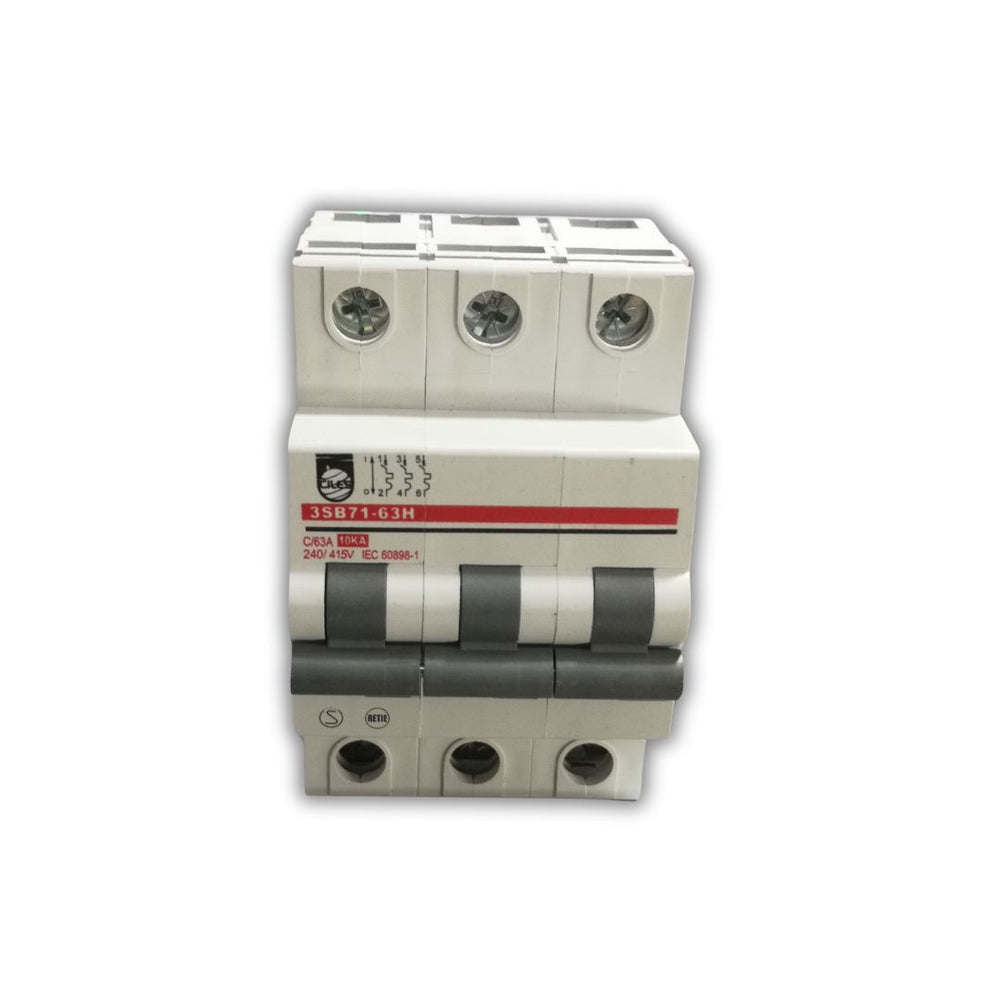 BREAKER TIPO RIEL CHINT 3X63A 230/400V 10KA