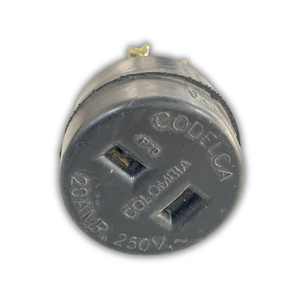 TOMA AEREO CAUCHO BIFILAR 20 AMP