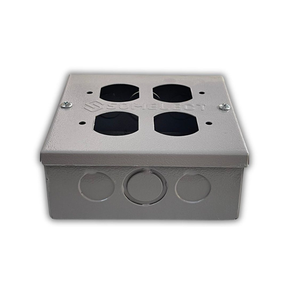 CAJA 12X12X5 METALICA TAPA TROQUEL 2 TOMAS LEVITON