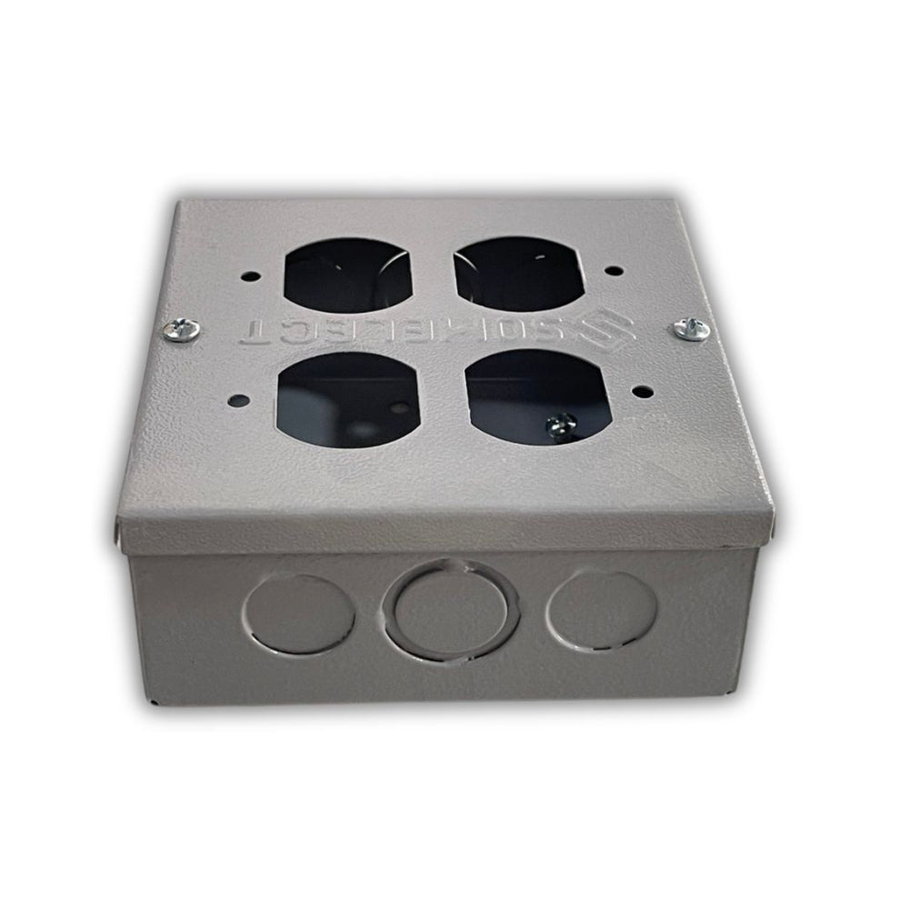 CAJA 12X12X5 METALICA TAPA TROQUEL 2 TOMAS LEVITON