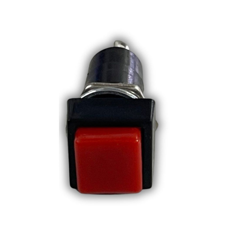 PULSADOR DE ROSCA REDONDO / CUADRADO ROJO