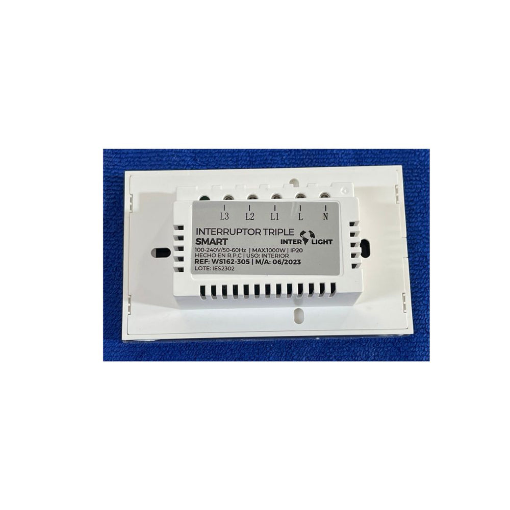 INTERRUPTOR TRIPLE WIFI BLANCO