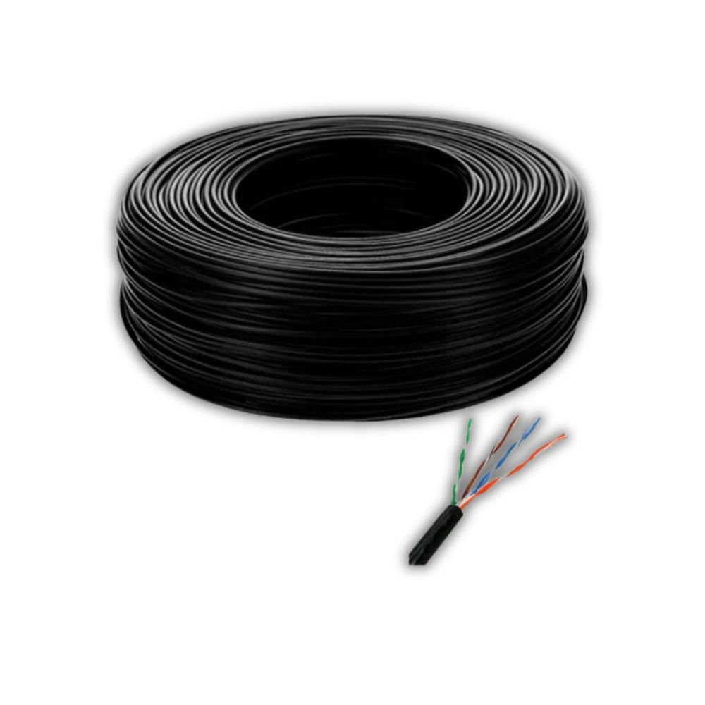 CABLE UTP CAT 5E NEGRO EXTERIOR