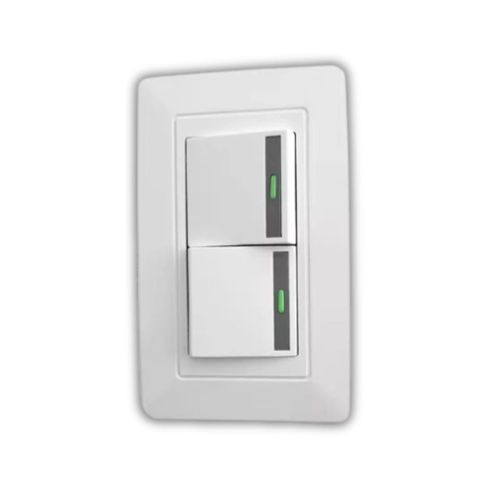 SOFY INTERRUPTOR DOBLE CONMUTABLE BLANCO