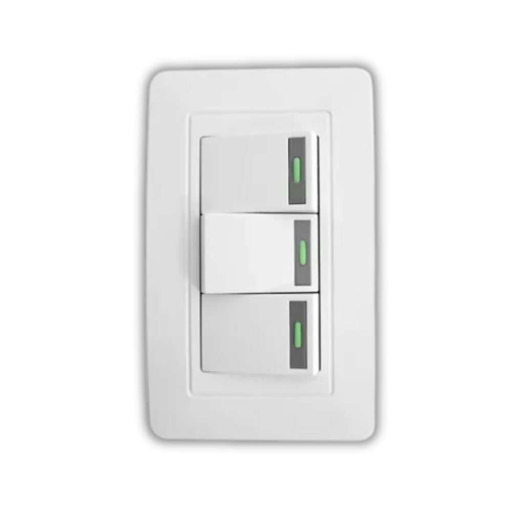 SOFY INTERRUPTOR TRIPLE CONMUTABLE BLANCO