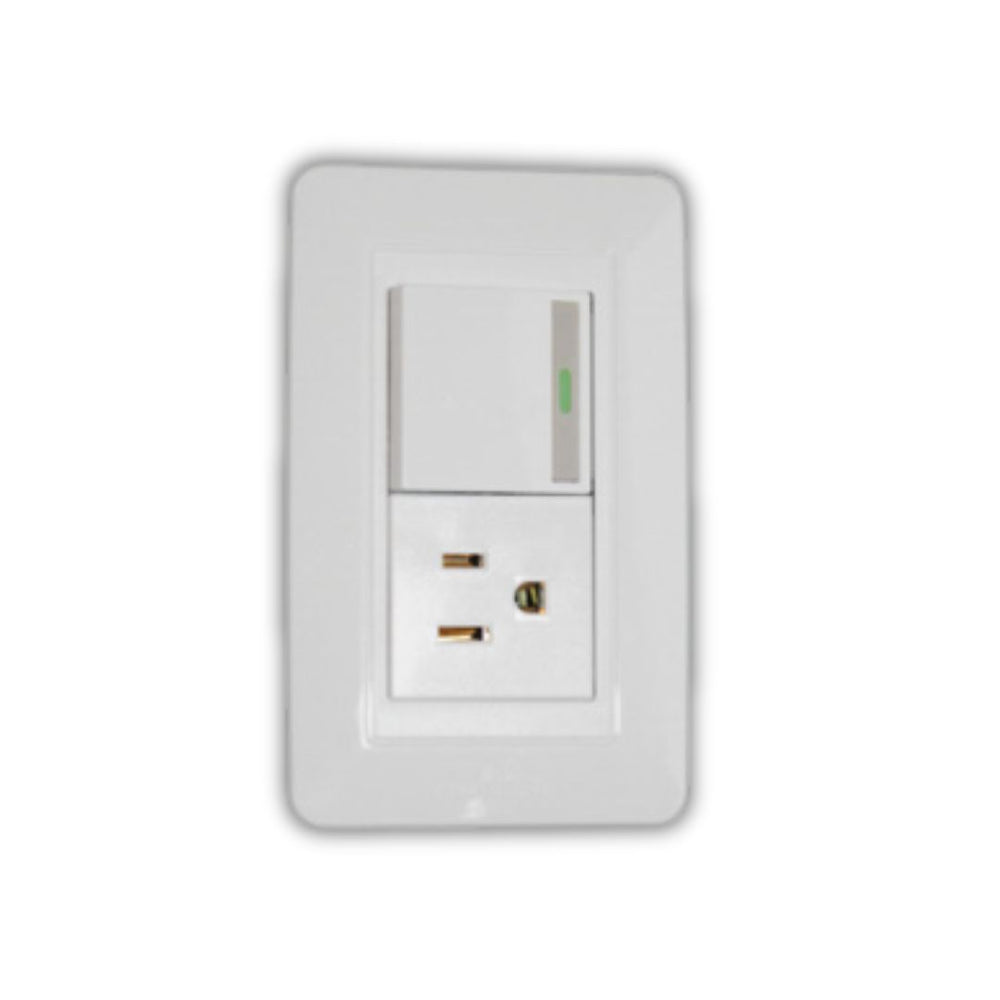 SOFY TOMA+INTERRUPTOR BLANCO