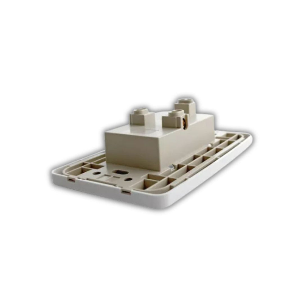 SOFY TOMA CORRIENTE DOBLE CON P/T BLANCO