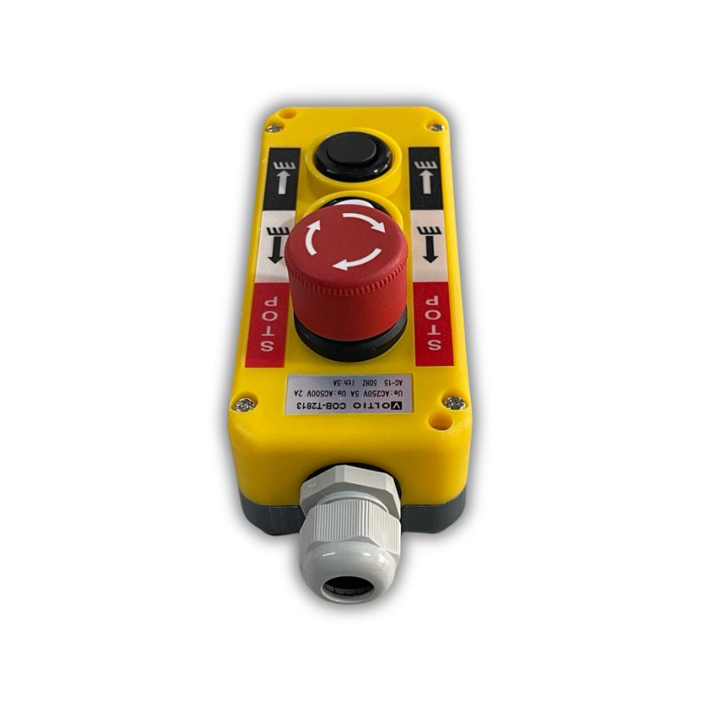 ESTACION DE MANDO 2 PULSADORES + PARADA DE EMERGENCIA