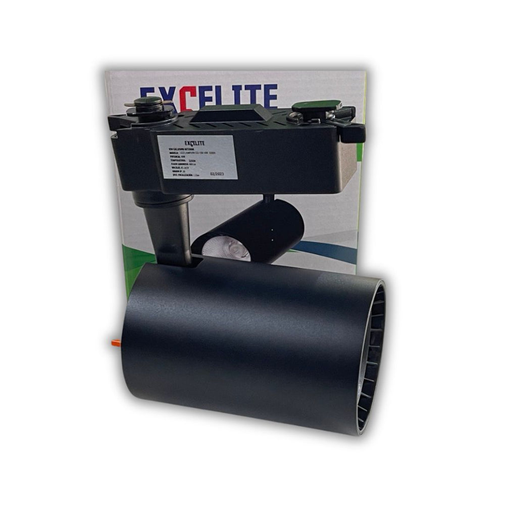 SPOT 10W NEGRO 3000K