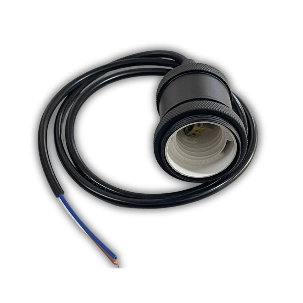 SOCKET DECORATIVO NEGRO / DORADO / ROSA