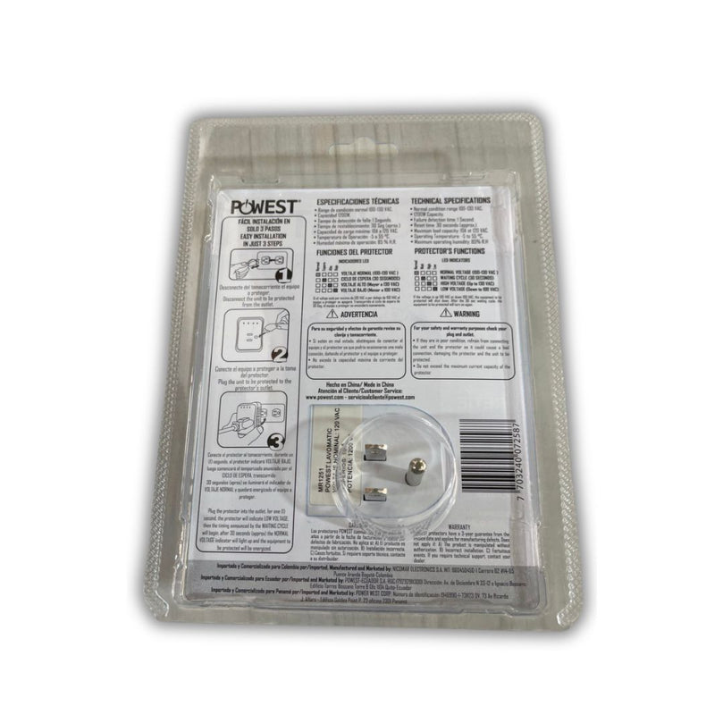 PROTECTOR DE VOLTAJE 120V LAVOMATIC