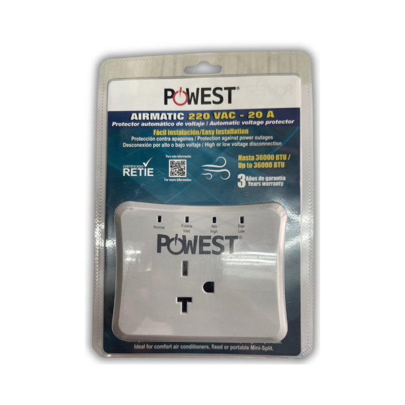 PROTECTOR DE VOLTAJE 120V 15 AMP AIRMATIC