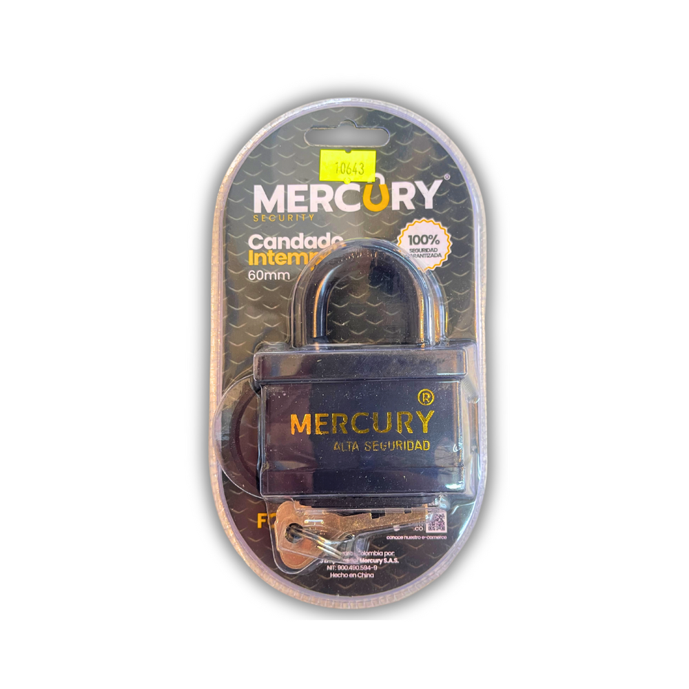 CANDADO ENCAUCHETADO INTEMPERIE 60MM