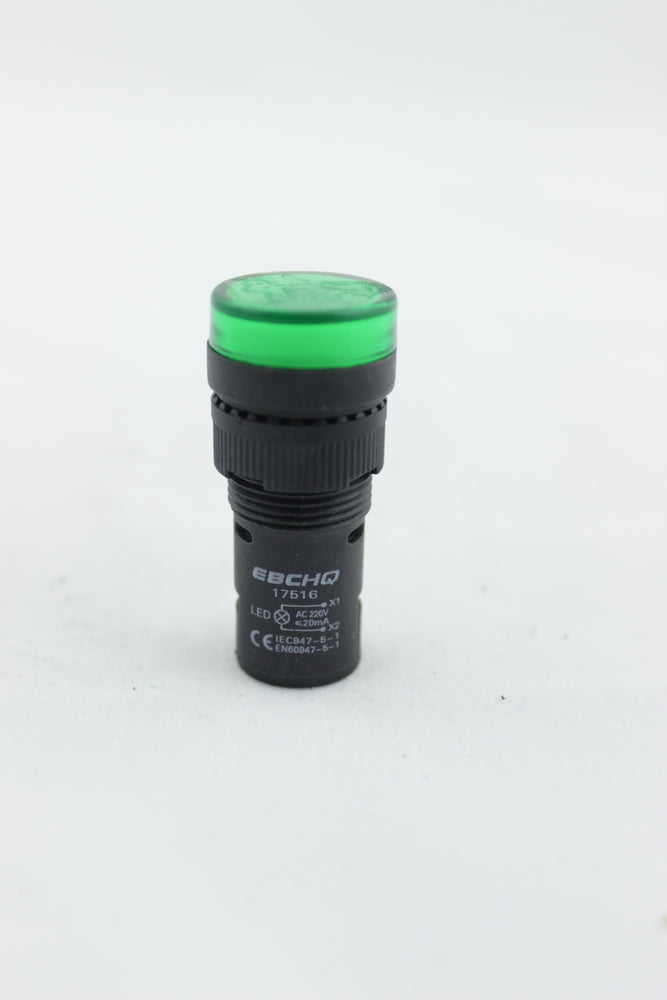 PILOTO LUZ VERDE 16MM PLASTICO