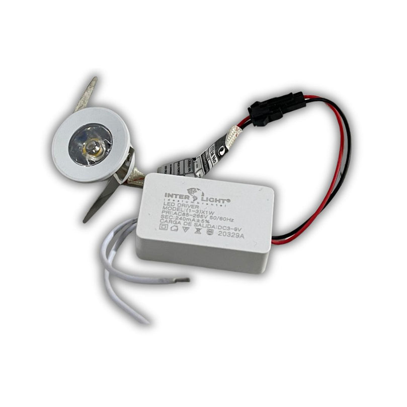 MINI OJO DE BUEY LED BLANCO 6500K 1W