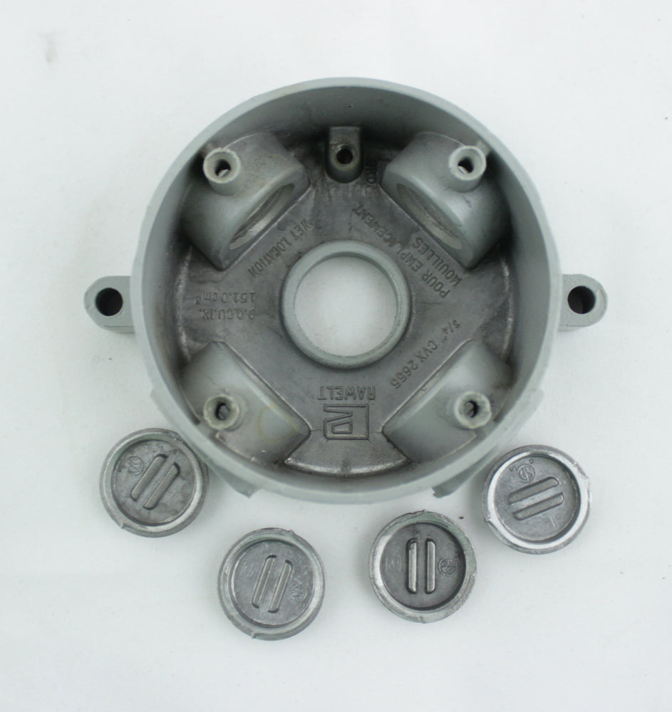 CAJA RAWELT OCTOGONAL CON SALIDA 3/4