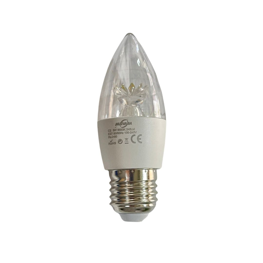 BOMBILLO VELA CORONA 3W E27 6500K