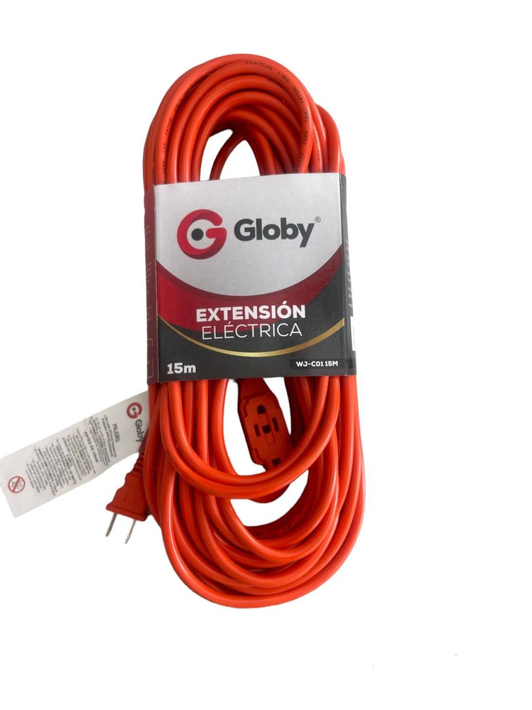 EXTENSION ENCAUCHETADA NARANJA 15 MTS FINA