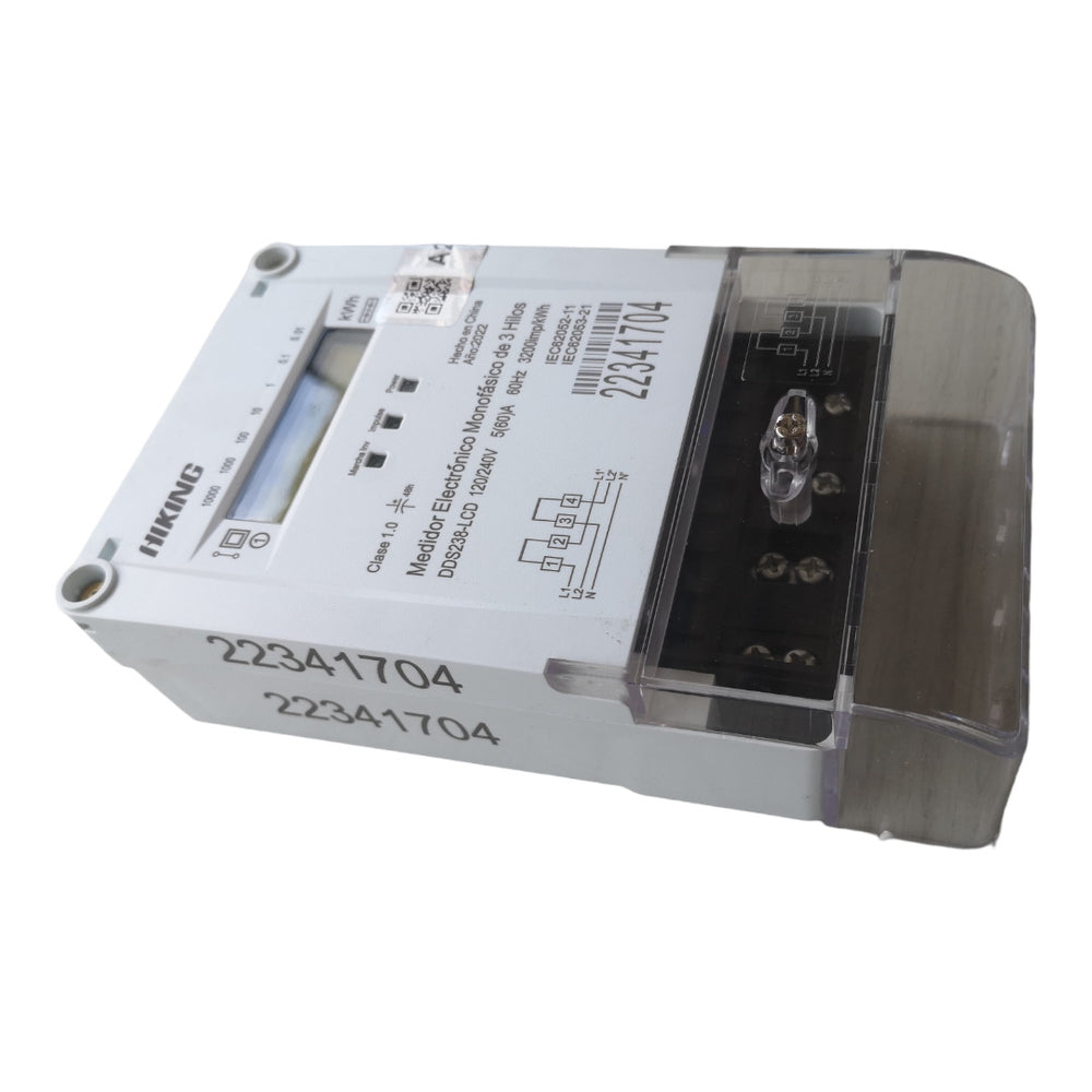 MEDIDOR ELECTRONICO 1F 2H 5-60A 220V CALIBRADO