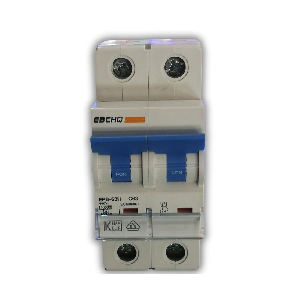 BREAKER TIPO RIEL CHINT 2X63 230/400V 10KA