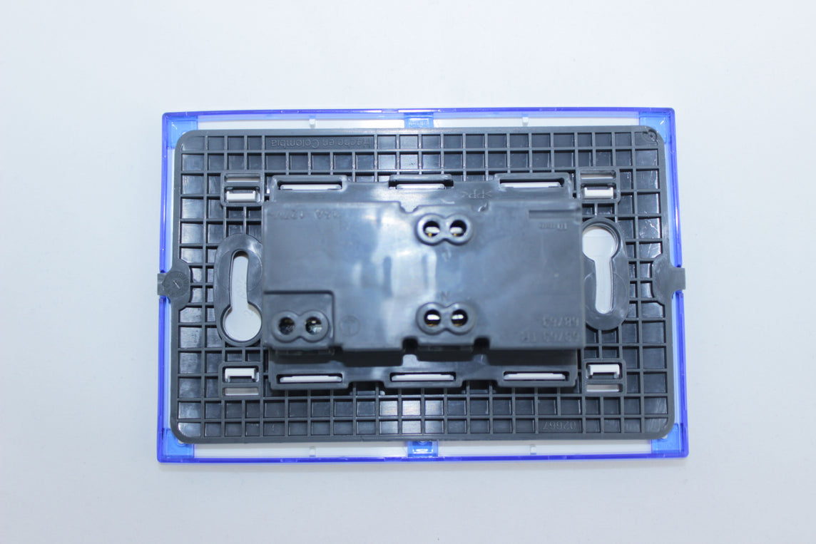 TOMA DOBLE 2P+T 15A CLICKME GARANTIA DE POR VIDA